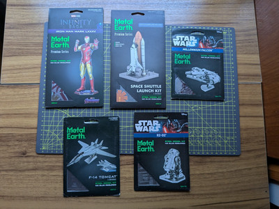 5 x FASCINATIONS Metal Earth Premium Series kits -INFINITY SAGA / star wars/r2d2