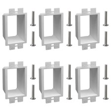 6 PCS 1-Gang BE1 Non-Metallic Electrical Power Outlet Box Extender Fire Rated