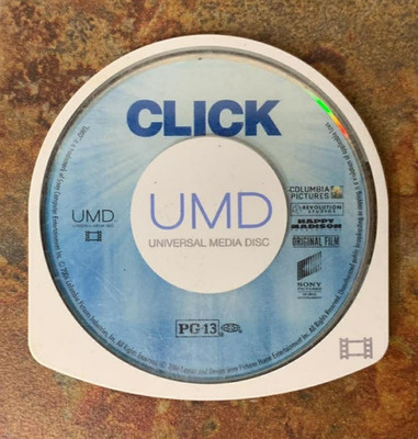 PSP Click Movie UMD Video Adam Sandler Disc Only Free Shipping *