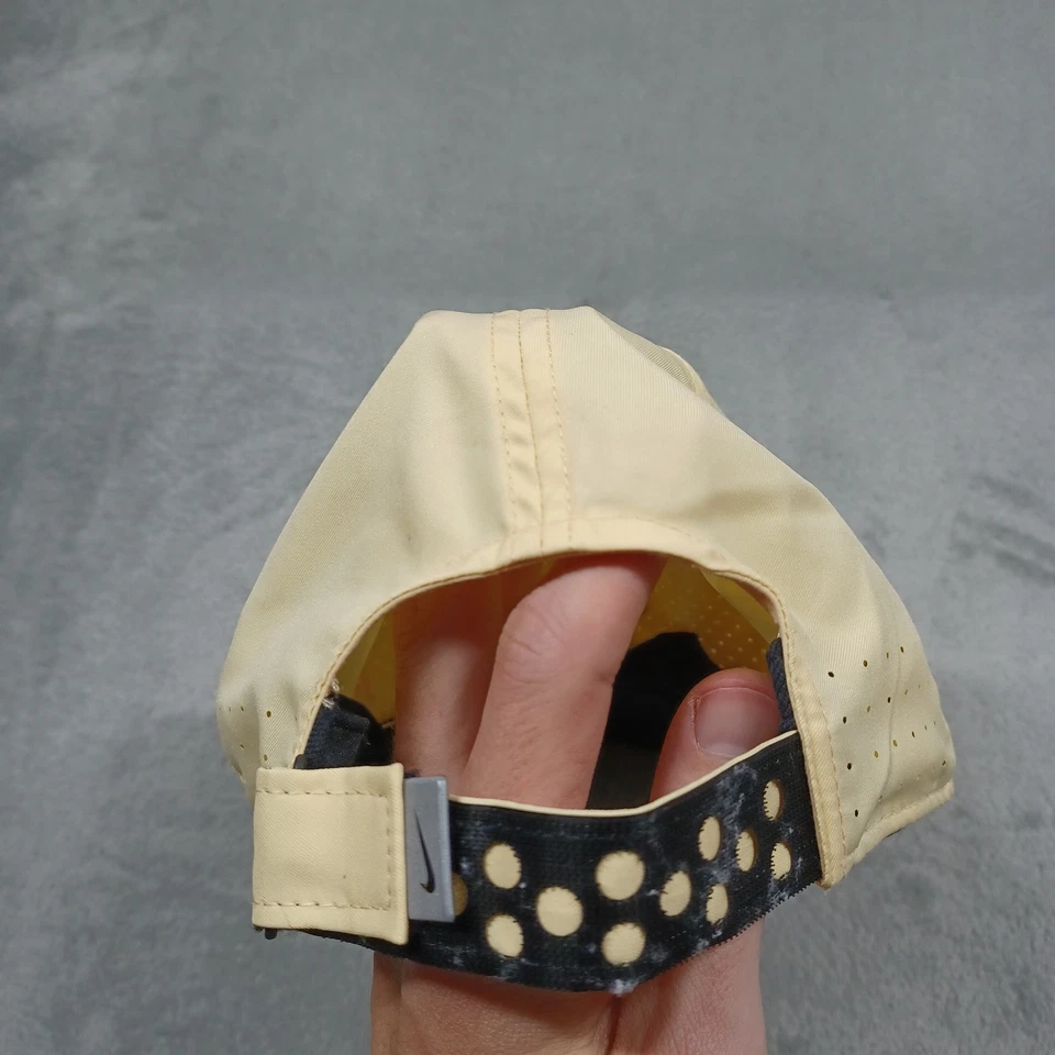 Nike Hat Adult Yellow OSFM Featherlight Dri Fit Running Activewear Lightweight - Image 4 of 4