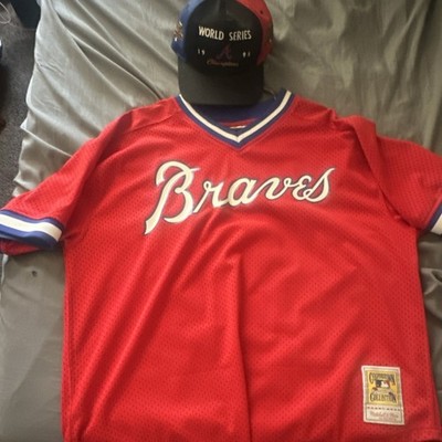 Mitchell & Ness Murphy Braves Jersey 2XL & Drew Pearson 1995 World Series Hat