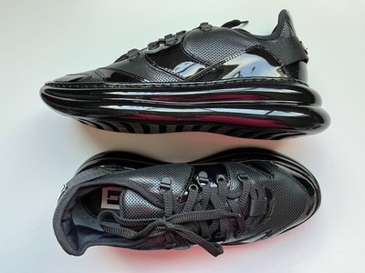 Loriblu Women's Leather & Laquer Sneakers Made in Italy Size EU 38 US 8 with Box