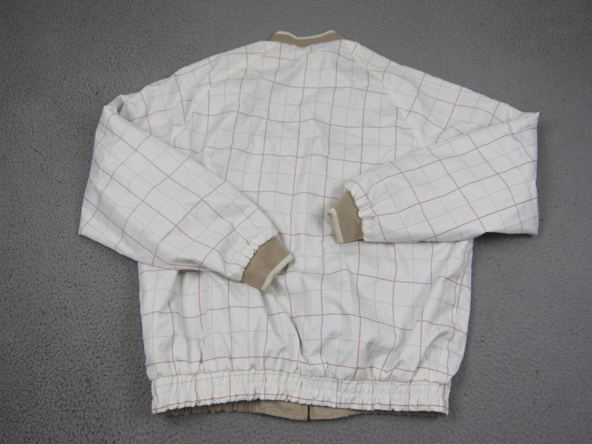 Vintage Sean John Jacket Mens 2XL XXL Beige Bomber Reversible 