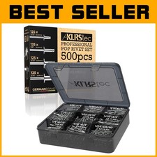 Aluminum Pop Rivets Kit 500pcs - Assorted Sizes