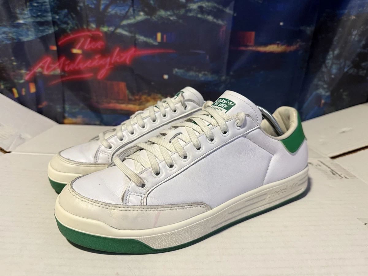 adidas gazelle silver green womens ADIDAS ROD LAVER main image 0