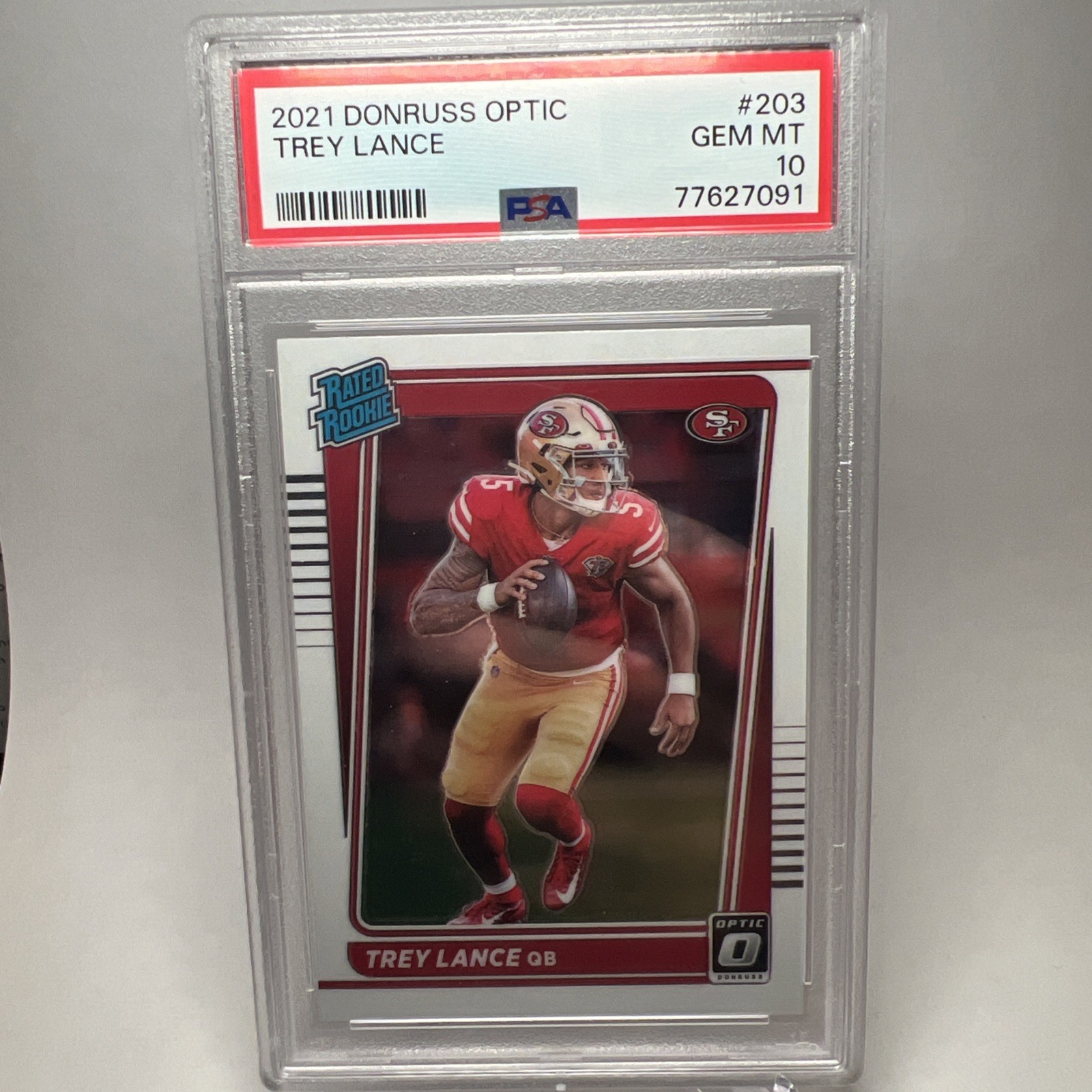 Trey Lance Panini Donruss Optic #203 Base