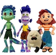 All 4Pcs 45cm Pixar Movie Luca Alberto Sea Monster Plush Toy Cartoon Cat Purple