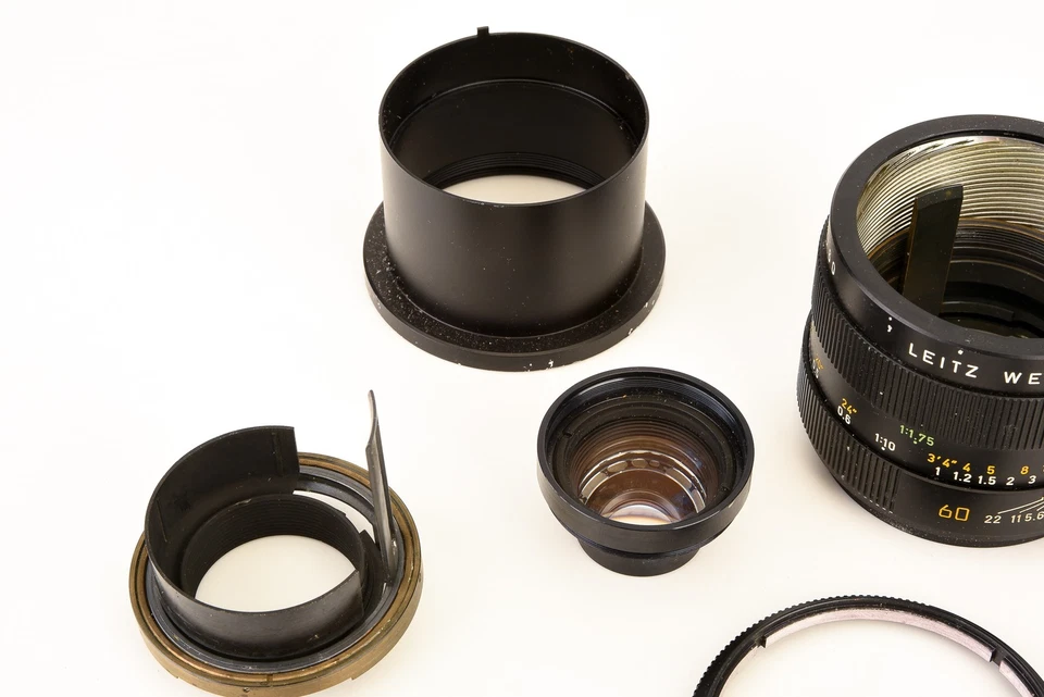 徕卡 Leitz Macro-Elmarit-R 60mm f/2.8 3 Cam Lens AS-IS 适用于零件或维修 V23 — 第 3/4 张图片