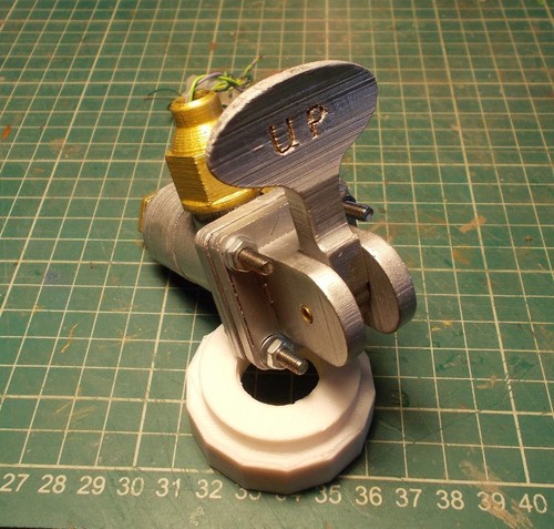 Spitfire Flaps switch (Early 1940s type) Full size 3D print model - Picture 7 of 8