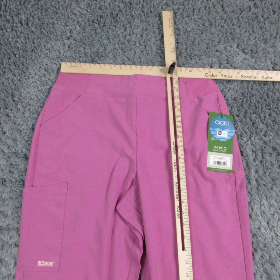 Grey's Anatomy Barco Scrub Pants Womens Medium Tall Mauve Stretch 30x31 NWT - Image 4 of 4