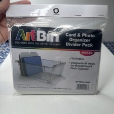 ArtBin 6951AG Card and Photo Divider Pack, White, 16 Dividers