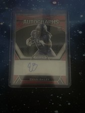 Emani Bailey 2024 Panini Prizm Draft Picks Autographs #DPA-EBY Red Prizm /199