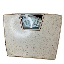Vintage Mid Century Borg Bathroom Scale 9.5x12