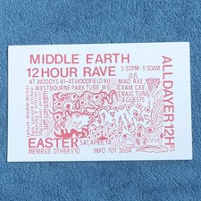 Rave Flyer - A6 - Woody's - Club Rave Flyers, Acid House