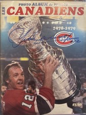 Yvon Cournoyer Autographed 1978-79 Montreal Canadiens Photo Album Yearbook AJ’s