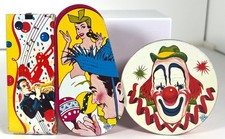 Vtg 1950s Noise Makers Lot of 3 Party New Years Clown Fiesta US Metal Toy Mfg Co