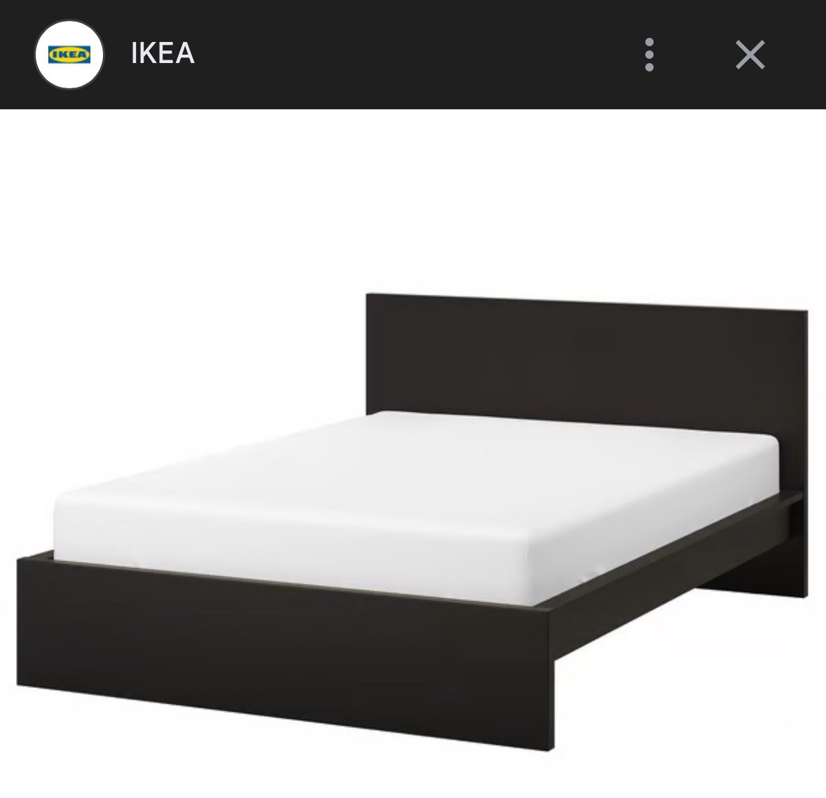 IKEA Malm Bed Frame black double no mattress