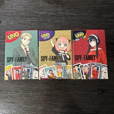 SPY  FAMILY x UNO Flip  McDonalds Promo 3 type set NEW JAPAN