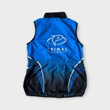 Primal Cycling women's cycling wind vest size Medium blue sleeveless