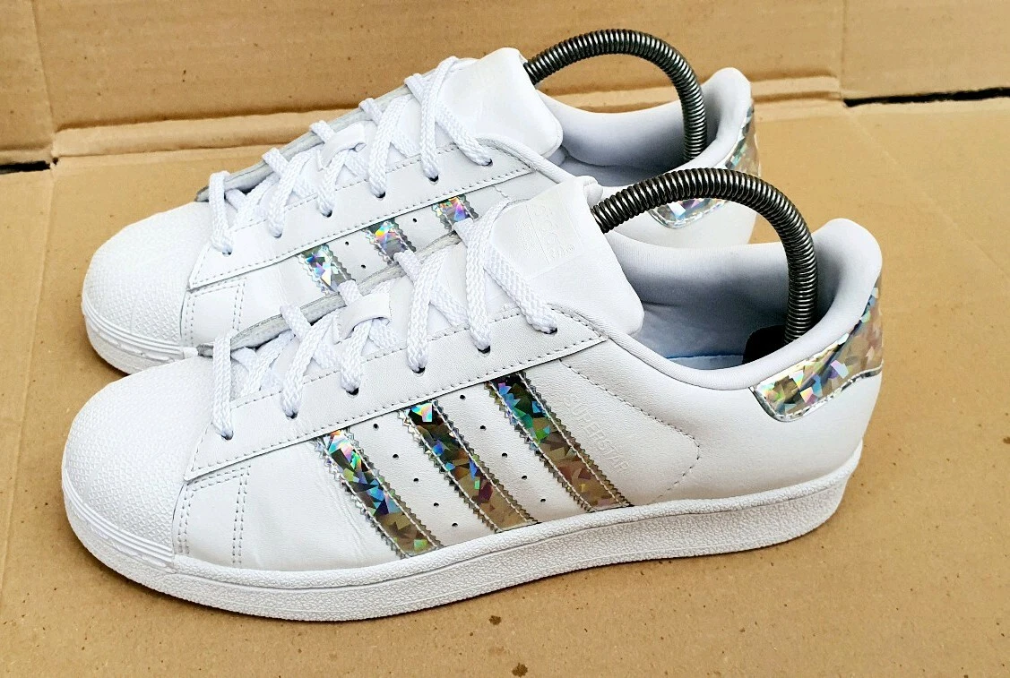 Adidas superstar sales metallic holographic