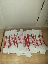 (100) New Self Sealing Red $500 Straps Currency Bands for cash money bank  