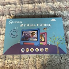 NEW VASOUN M7 Kids Edition 7  Learning Tablet Blue