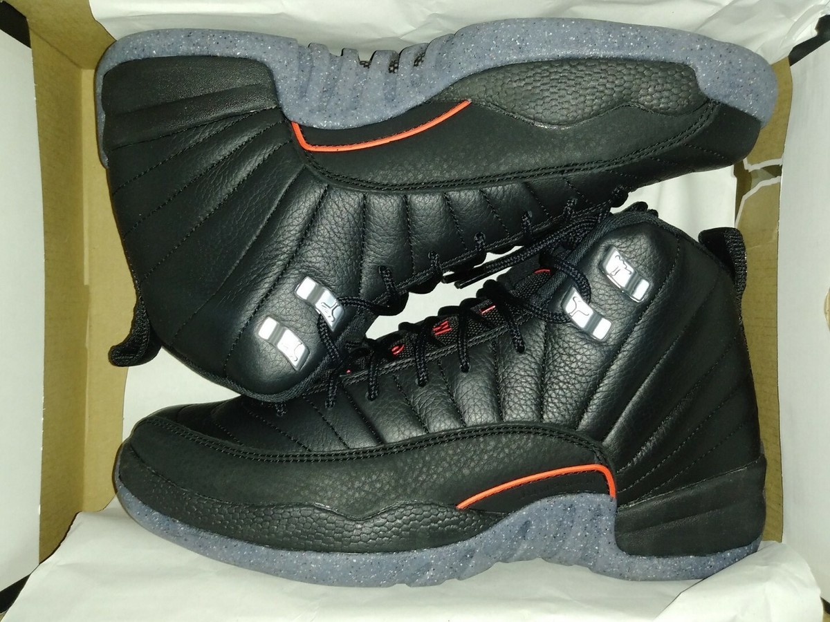 Air Jordan 12 Retro (GS) 'Utility' Black/Black-Bright Crimson DM5204-006  Size 7Y