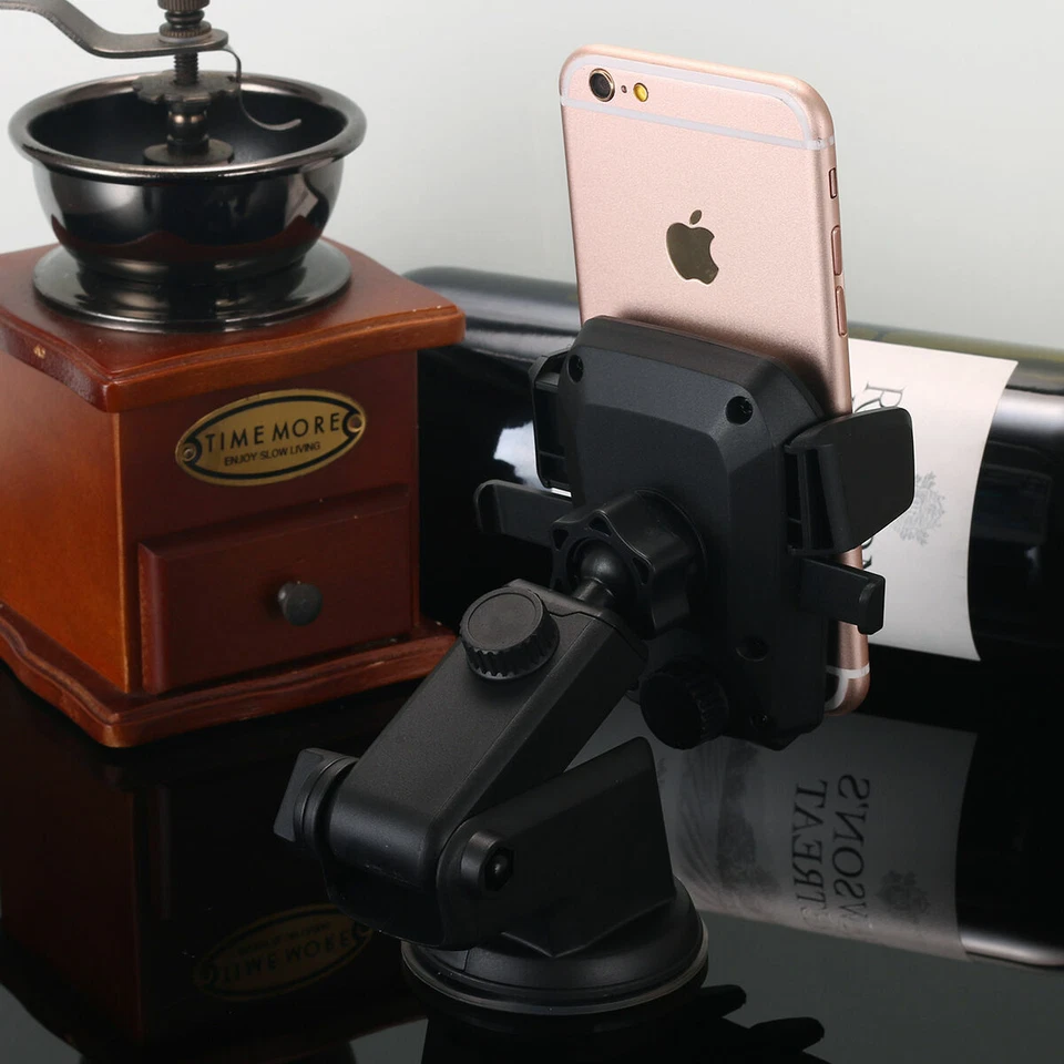 Soporte de montaje 360° para parabrisas de coche para teléfono celular móvil iPhone Samsung GPS Foto 2 de 4