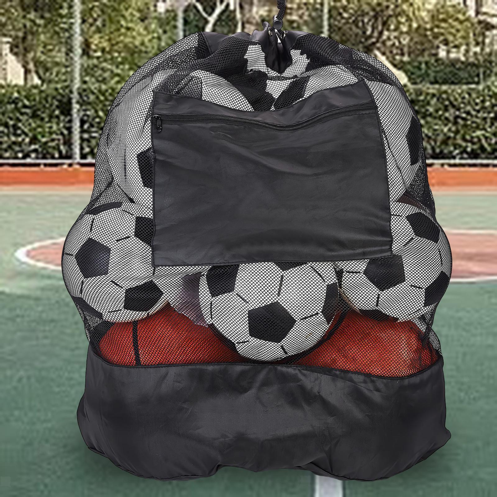 Fußball-Mesh-Balltasche mit Kordelzug, Aufbewahrung für