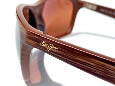 小物 MauiJim brown frame polarized sunglasses Maui Jim Makoa Men's Sunglasses - Matte Brown Wood Grain