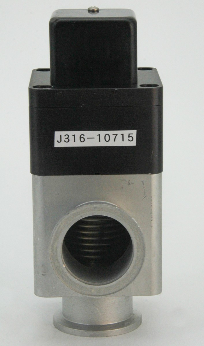 10715 VARIAN NW-40-A/O PNEUMATIC ANGLE VACUUM VALVE BLOCK L6282