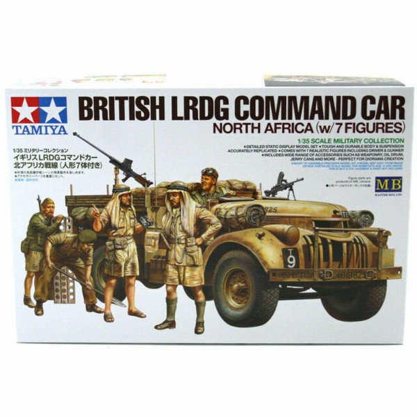 Tamiya 32407 British LRDG Command Car With 7 Figures Model Kit Scale 1