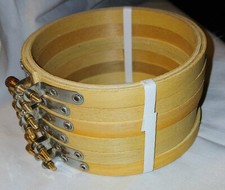 Embroidery Hoop Set - 4 Inch Bamboo Round Lot Of 6