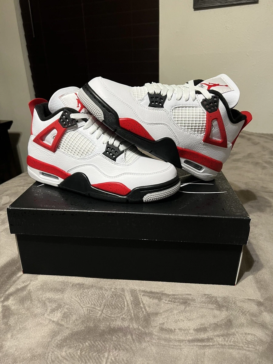 Air Jordan 4 Retro Red Cement Fire Red Size 7.5 Men