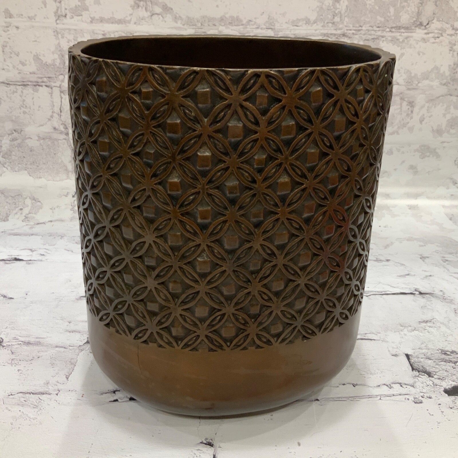 Croscill ISLANDIA Waste Basket Trash Bathroom Luxury Accessory Bath