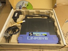 Linksys BEFSR41 4-Port 10/100 Wired Router GOOD USED  ADAPTER CD ANTENNA 2.4Ghz