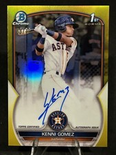 2023 Bowman Chrome Kenni Gomez Yellow Refractor Auto /75