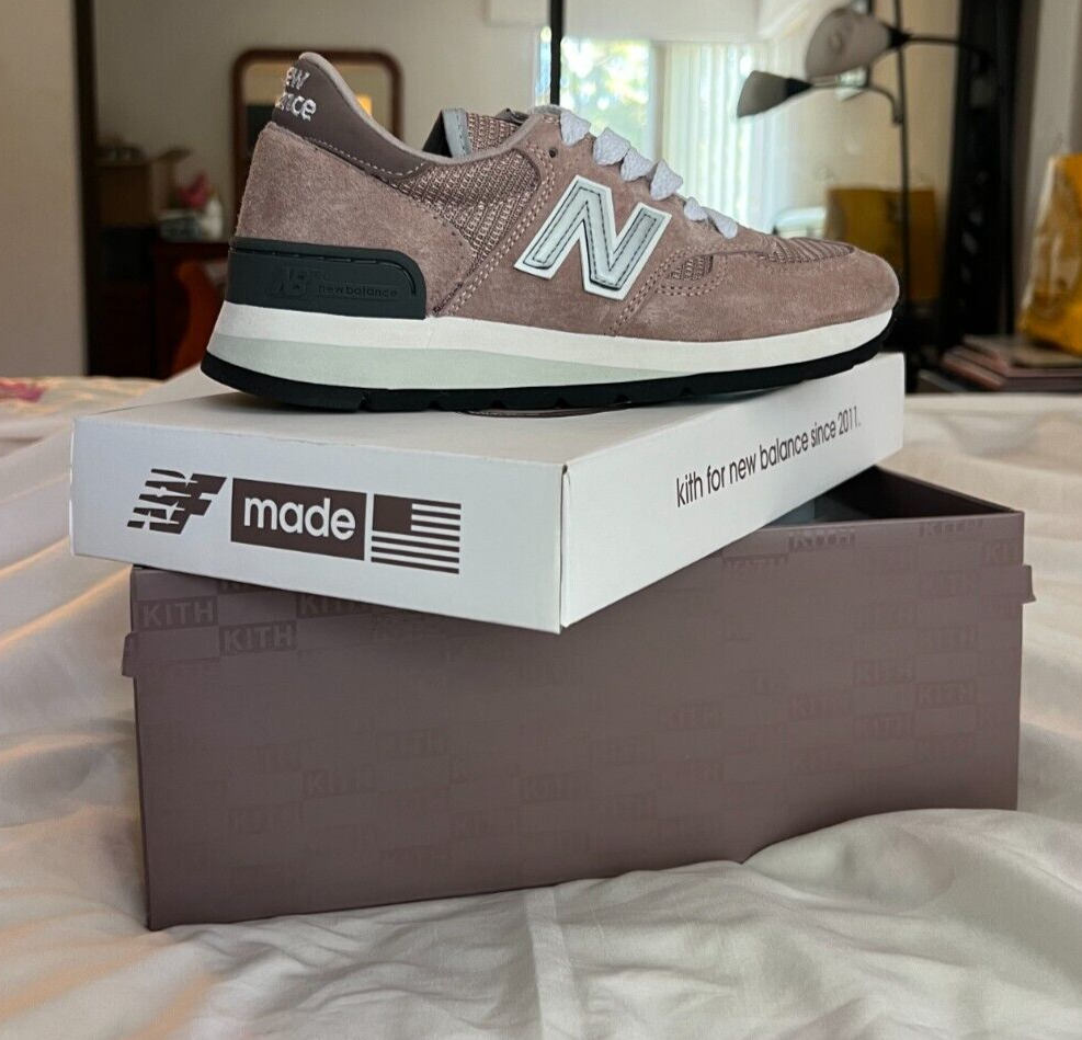 Size 4 - New Balance Kith x 990v1 Made In USA Dusty Rose | eBay