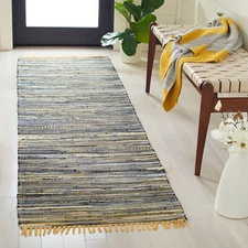 Safavieh Rag Rug YELLOW / MULTI 2'-3" X 7' Runner - RAR127H-27