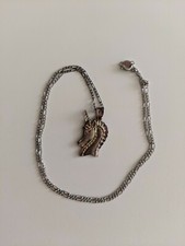 Sterling silver unicorn pendant on 16" silver toned chain