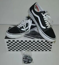 Vans, "Off The Wall", Skate Old Skool, Black & White, Shoes, 10M