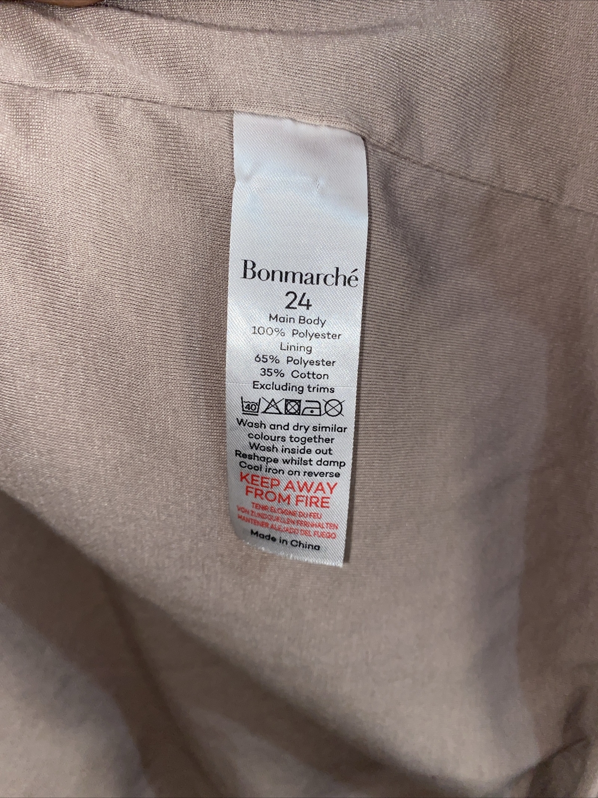 Bon Marche Ladies Pinky/fawn Warm Teddy Fleece Jacket Size 20 22 eBay