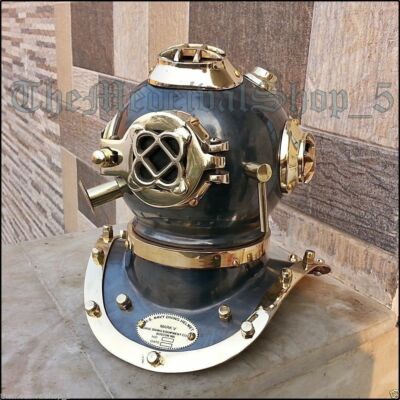 Mark IV Scuba Vintage Brass Deep Vintage U.S Navy Mini Diving