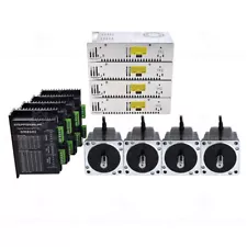 1/3/4Axis Nema 34 Stepper Motor 1133oz.in & Driver DM860I & Power Supply CNC Kit
