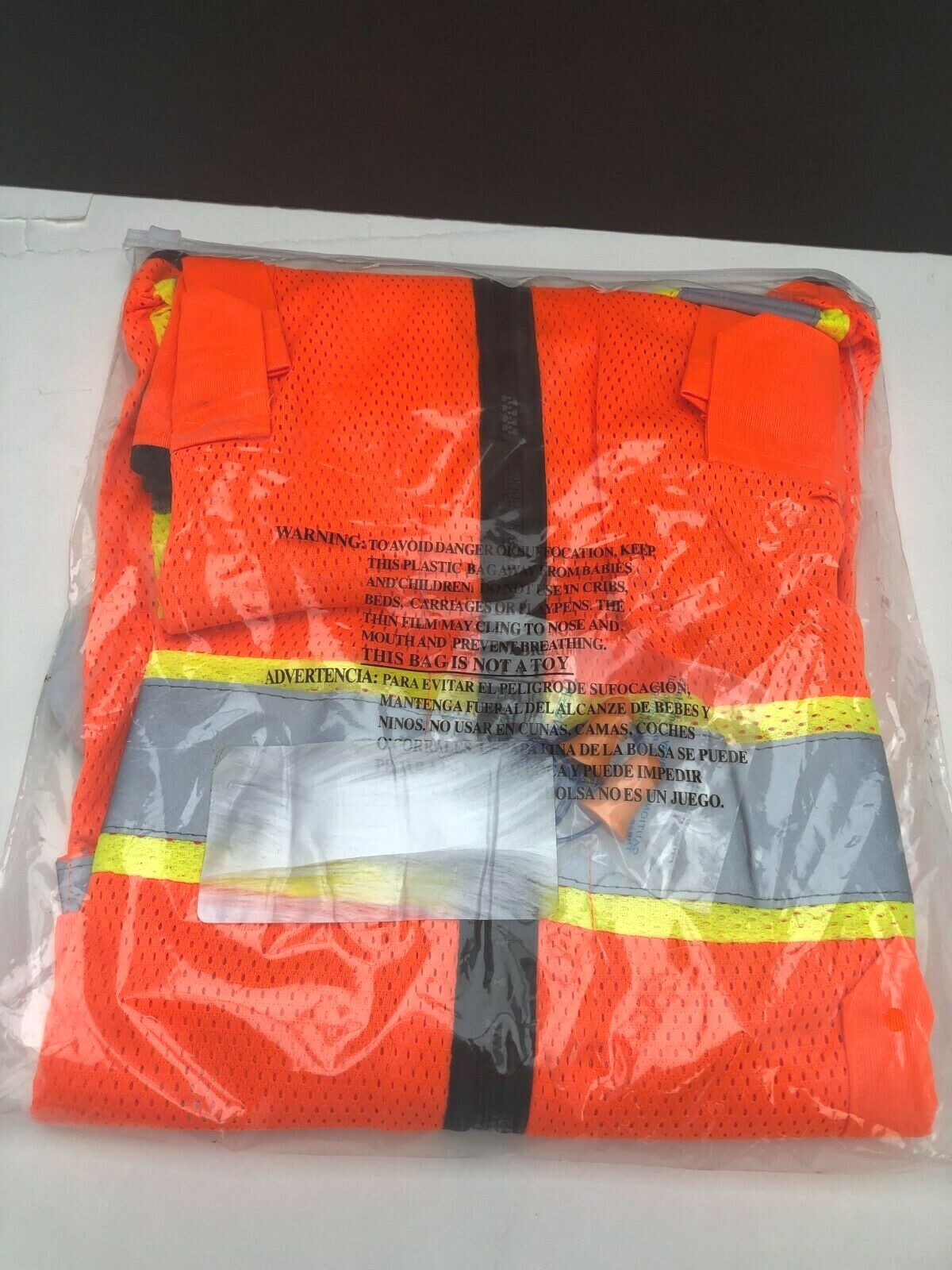KwikSafety BIG KAHUNA Hi Vis ANSI Reflective Safety Vest Orange XL costume - second product detail image