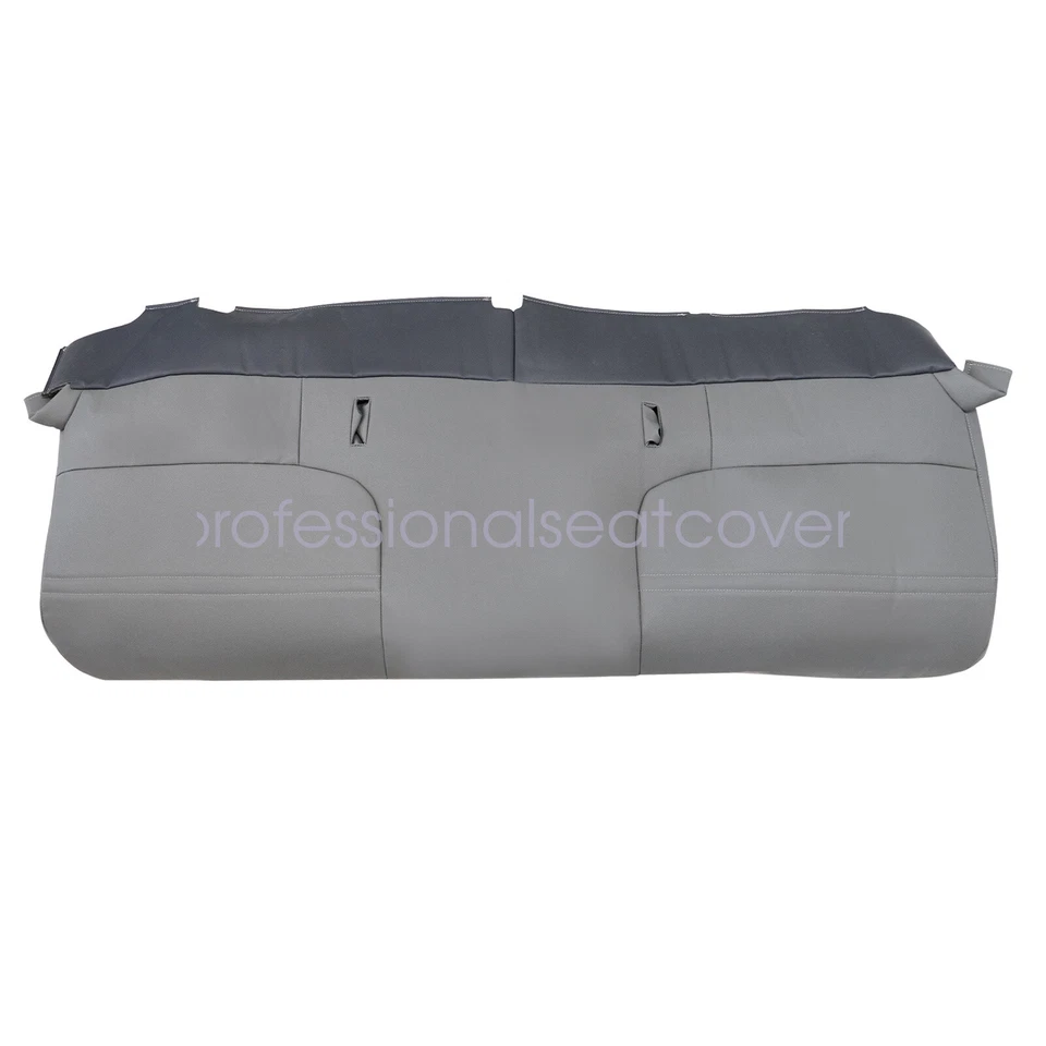 For Ford F250 F350 F450 Super Duty 1999-2002 Front Bench Bottom Seat Cover Gray - Image 2 of 4