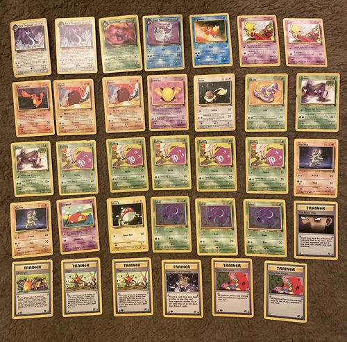 Pokemon Team Rocket 34 Card Lot - Charmander Trainer 1st Edition Imposter Oak
