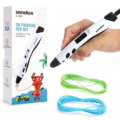 SENELUX 3D Drawing Printing Pen with LCD Screen+ PLA ABS Filament toys with USB Cable