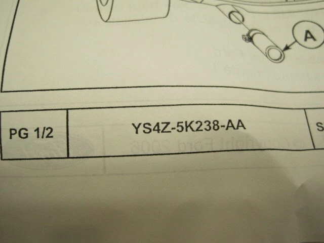 Punta de escape Ford cromada nueva YS4Z-5K238-AB 2000-2011 Focus 2001 2003 2005 2006 Foto 4 de 4