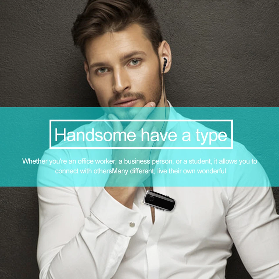 Bluetooth Headset Stereo Wireless Headphone Hands-free Call for Smart Phones - Image 4 of 4